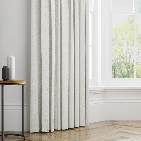 Made to Measure Curtains - Ivory, Boucle