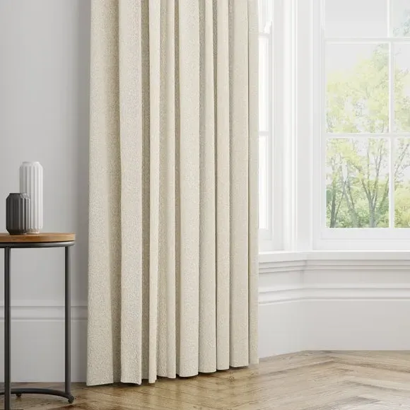 Made to Measure Curtains - Mushroom, Boucle