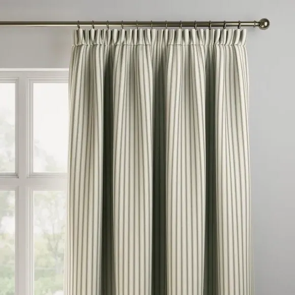 Made to Measure Curtains - Sage, Cotton