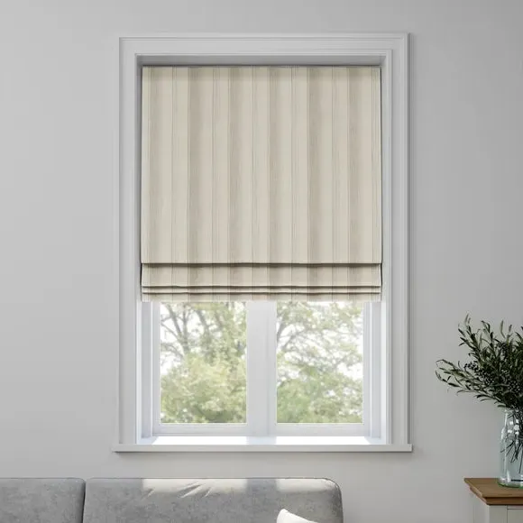 Made to Measure Roman Blind - Dove, Striped