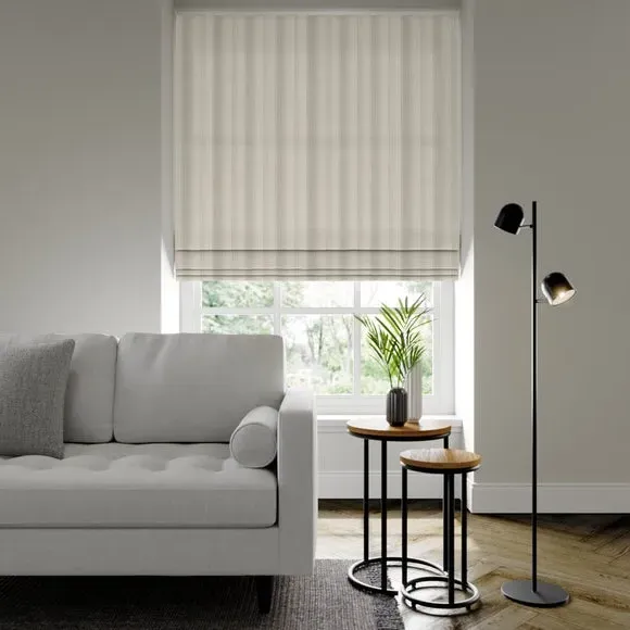 Made to Measure Roman Blind - Dove, Striped image