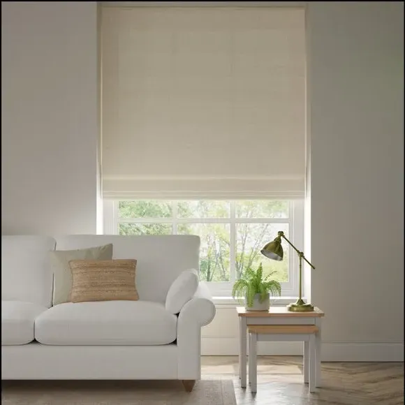 Made to Measure Roman Blind - Mushroom, Boucle