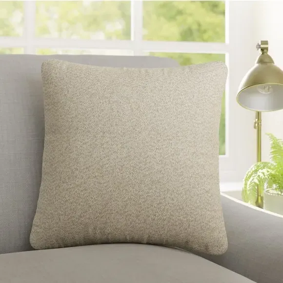 Made to Order Cushion Cover - Mushroom, Boucle