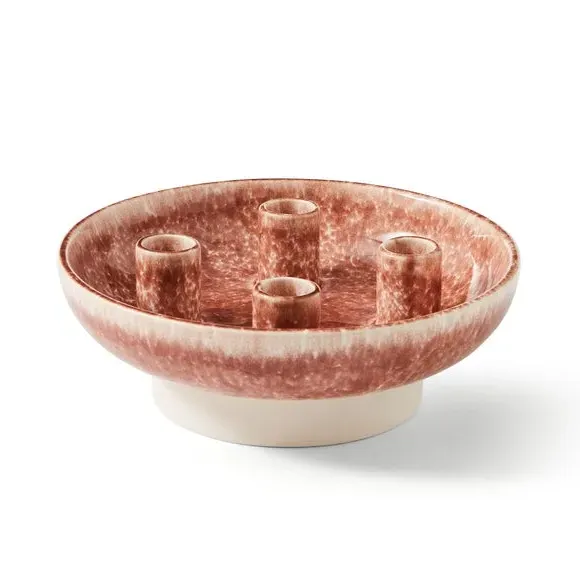 Multi Candlestick Holder - Terracotta, Ceramic