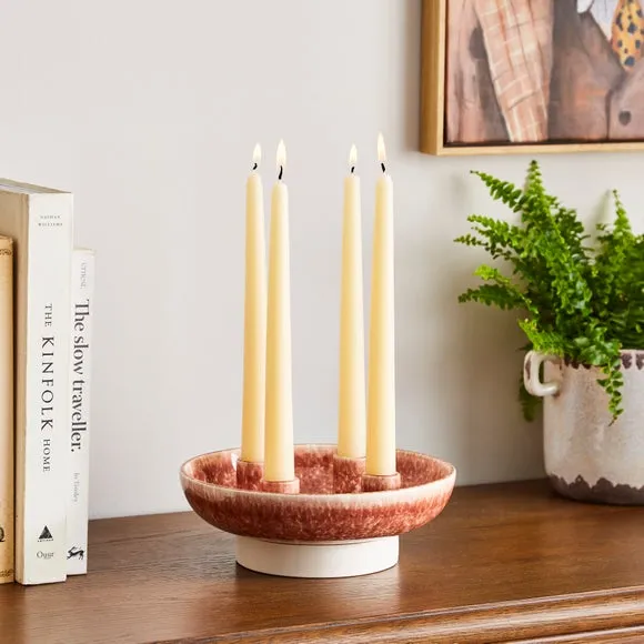 Multi Candlestick Holder - Terracotta, Ceramic image