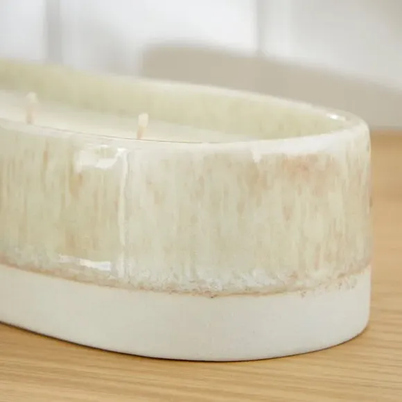 Multi Wick Candle Vanilla Sandalwood - Natural