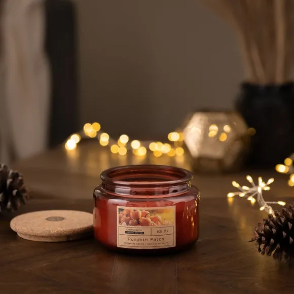 Multiwick Candle with Cork Lid - Orange, Glass