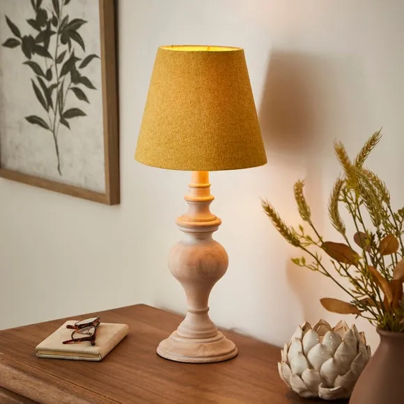 Oval Lamp Shade Art Deco - Gold, Fabric image