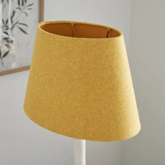 Oval Lamp Shade Art Deco - Gold, Fabric