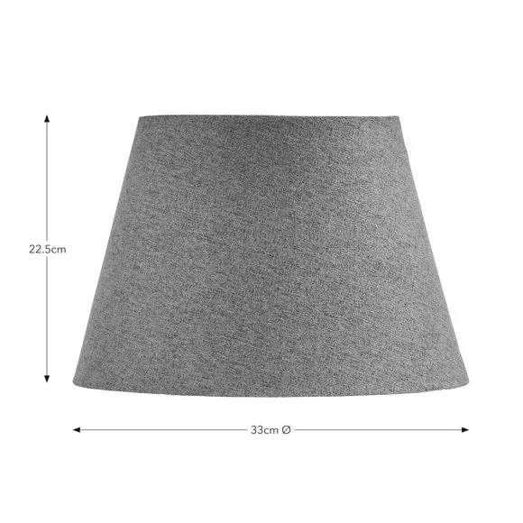 Oval Lamp Shade Art Deco - Olive, Fabric