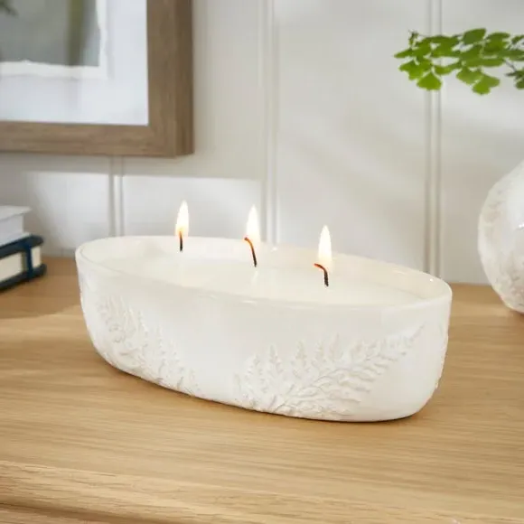 Oval Multi Wick Candle - Natural image