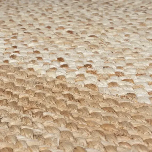Oval Rug Hand-Crafted - Natural, Jute