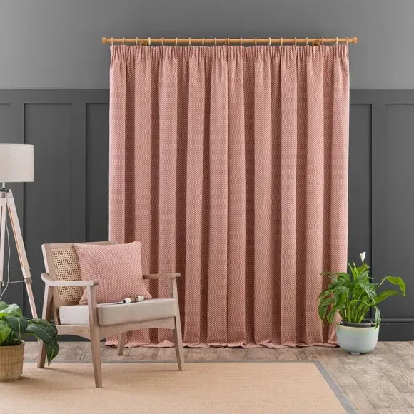 Pencil Pleat Curtains - Butterscotch, Recycled