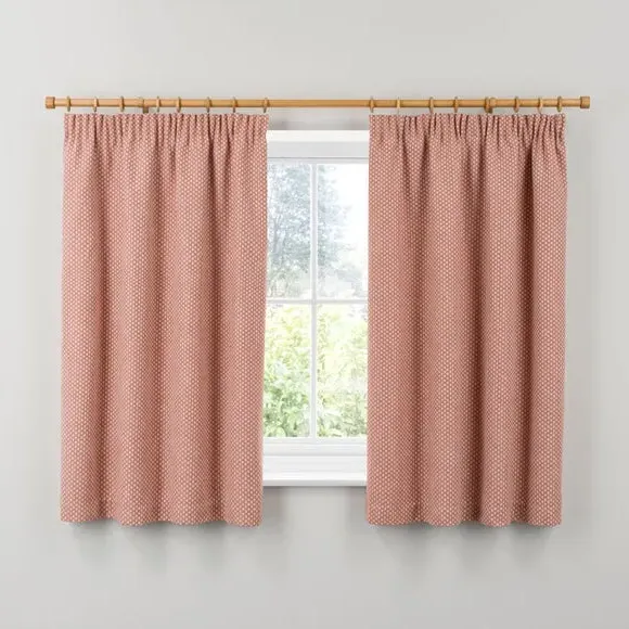 Pencil Pleat Curtains - Butterscotch, Recycled
