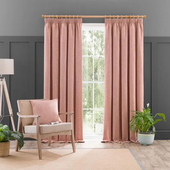 Pencil Pleat Curtains - Butterscotch, Recycled image