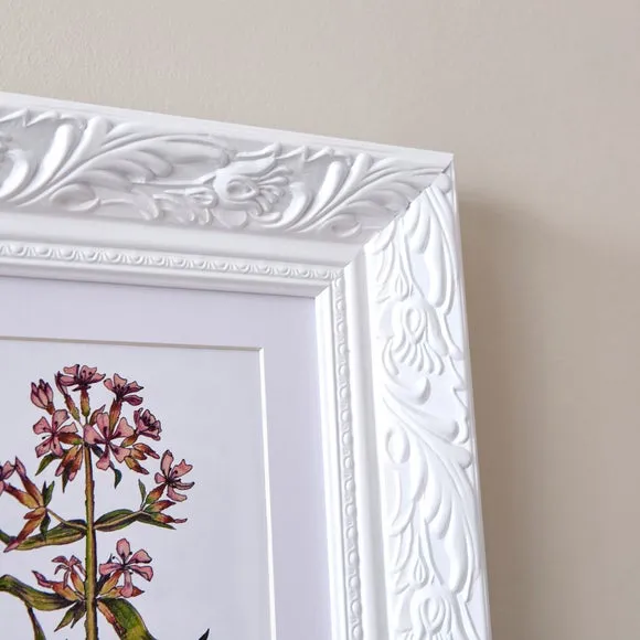 Photo Frame with Wall Fixings - White, Wood
