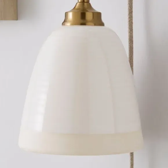 Plug In Wall Light - White, Ceramic