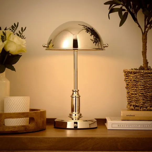 Rechargeable Touch Dimmable Table Lamp - Chrome
