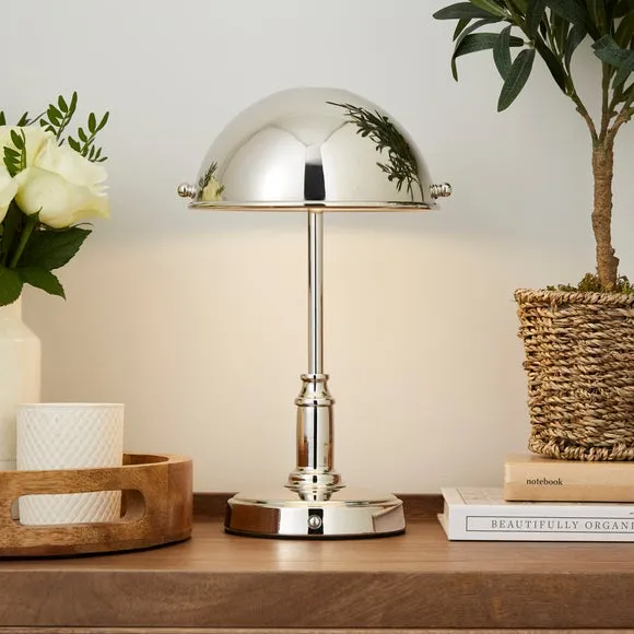 Rechargeable Touch Dimmable Table Lamp - Chrome image