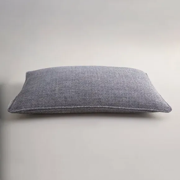 Rectangle Cushion Cover Herringbone - Blue, Polyester