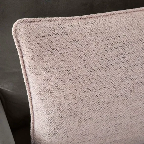 Rectangle Cushion Cover Herringbone - Blush, Polyester