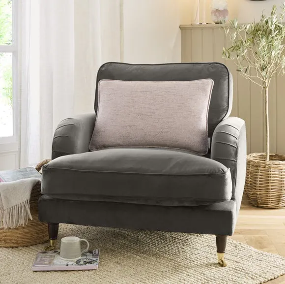 Rectangle Cushion Cover Herringbone - Blush, Polyester