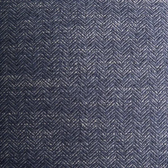 Rectangle Cushion Cover Herringbone - Navy, Polyester
