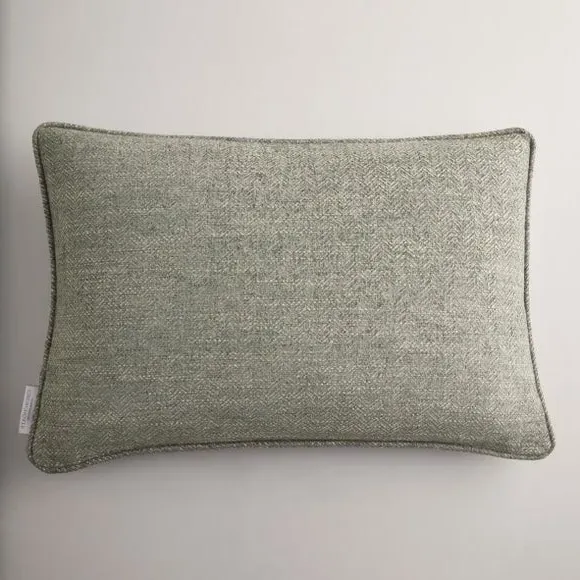 Rectangle Cushion Cover Herringbone - Olive, Polyester
