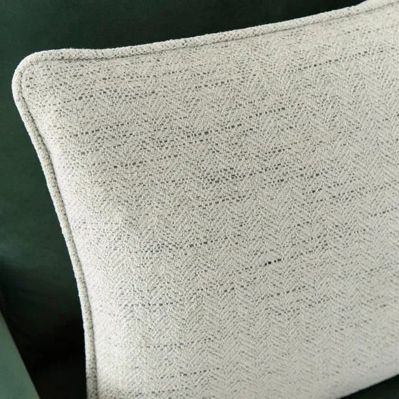 Rectangle Cushion Cover Herringbone - Sage, Polyester