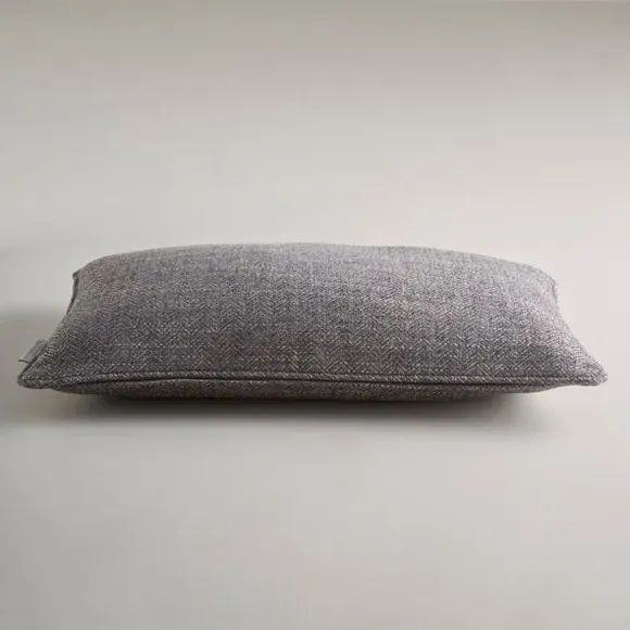 Rectangle Cushion Cover Herringbone - Steel, Polyester