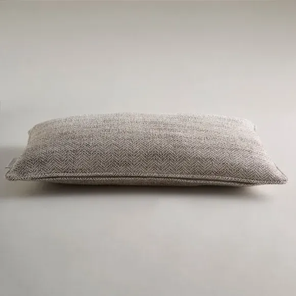 Rectangle Cushion Cover Herringbone - Walnut, Polyester