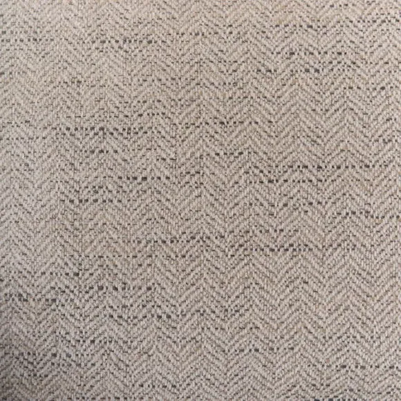 Rectangle Cushion Cover Herringbone - White, Polyester