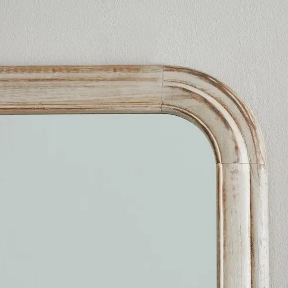 Rectangle Full Length Wall Mirror - Oak Effect