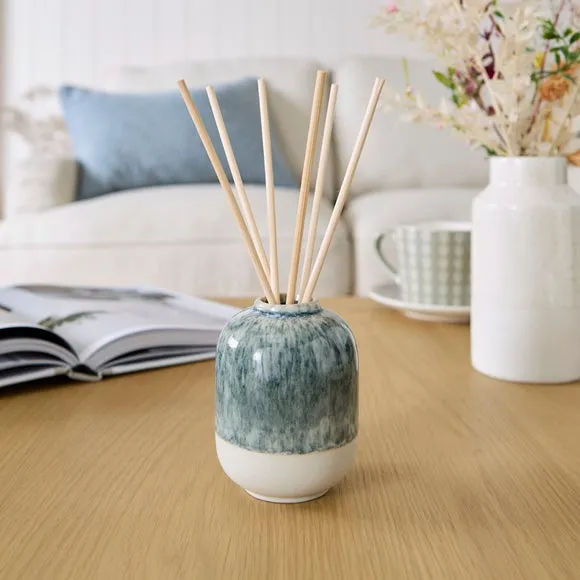 Reed Diffuser Oud Bergamot - Blue, Ceramic image