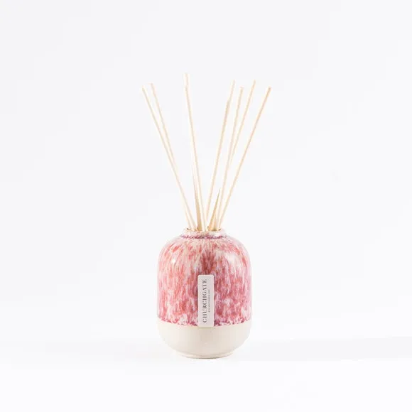 Reed Diffuser with Natural Reeds - Red, Ceramic