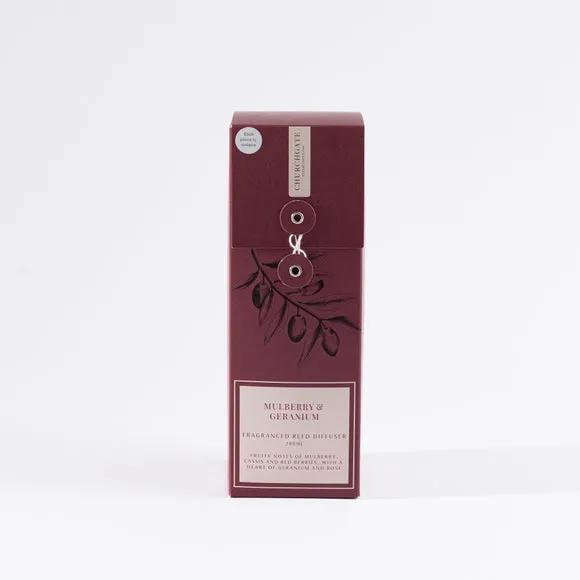 Reed Diffuser with Natural Reeds - Red, Ceramic