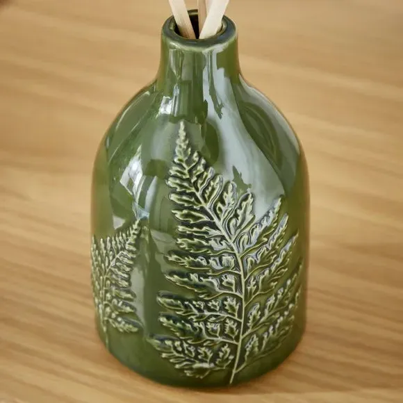 Reed Diffuser with Vessel - Green, Olive Fern