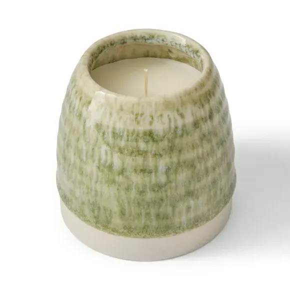 Scented Candle 25hr Burn - Green, Ceramic