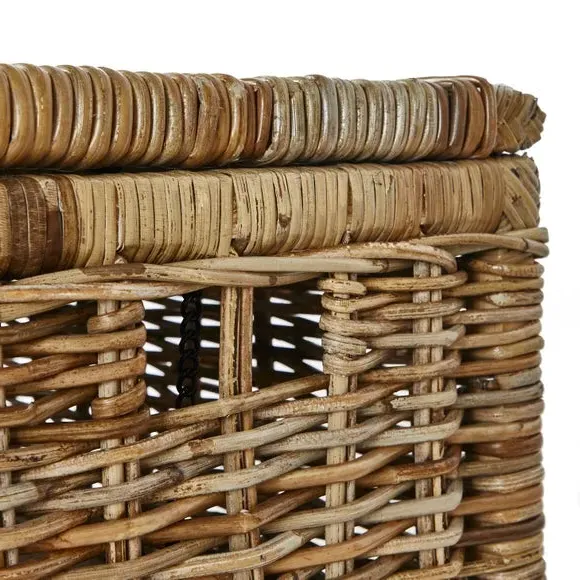 Set of 2 Storage Trunks - Brown, Rattan
