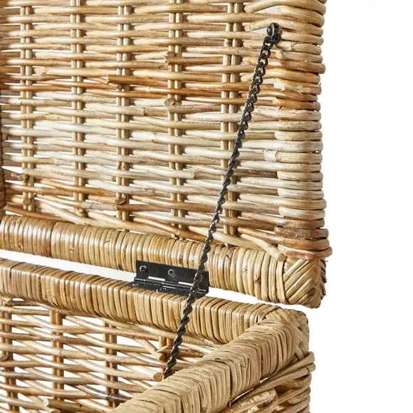 Set of 2 Storage Trunks - Brown, Rattan