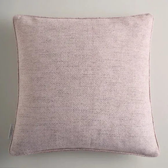 Square Cushion Cover Herringbone - Blush, Polyester