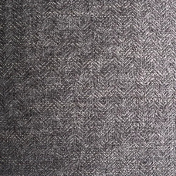 Square Cushion Cover Herringbone - Steel, Polyester