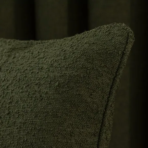 Square Cushion with Removable Cover - Dark Olive