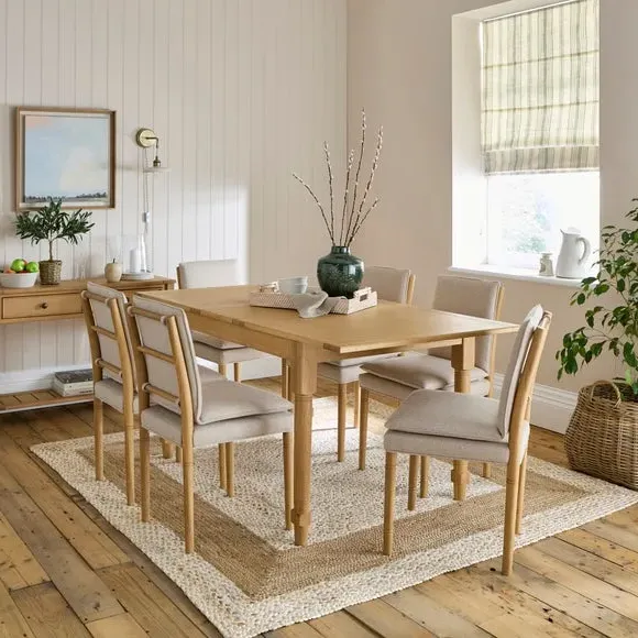 Square Extending Dining Table - Oak, Wood image