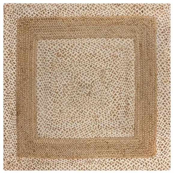 Square Rug Flatweave - Natural, Jute