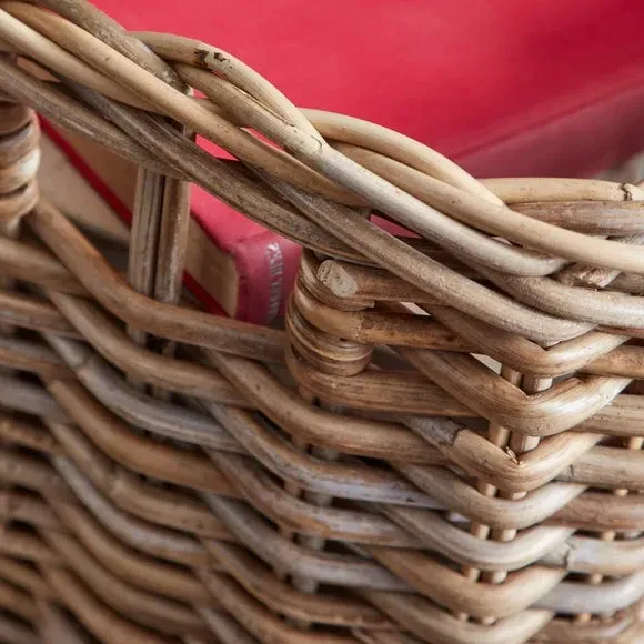 Storage Basket with Handles - Brown, Rattan