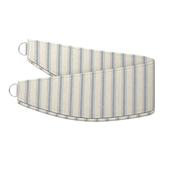 Striped Curtain Tieback - Ashley Blue