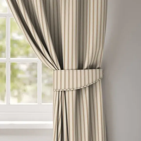 Striped Curtain Tieback - Natural