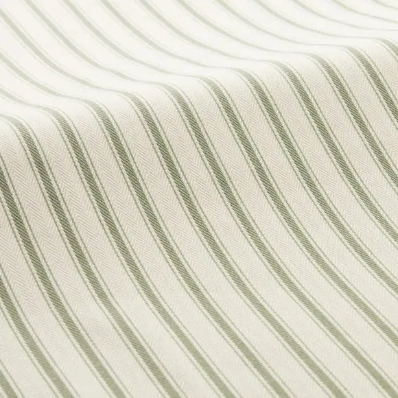 Striped Cushion Cover with Edge Options - Green