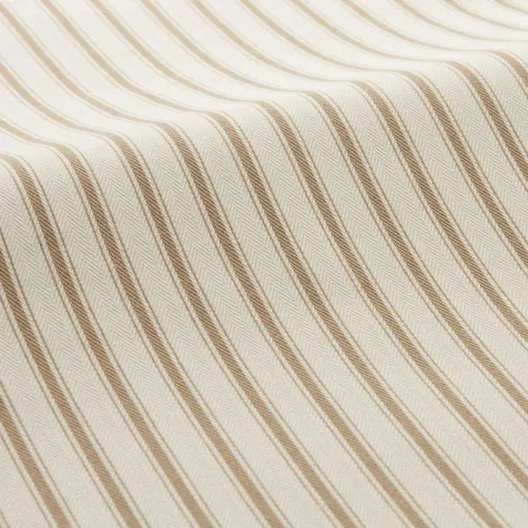 Striped Cushion Cover with Edge Options - Natural